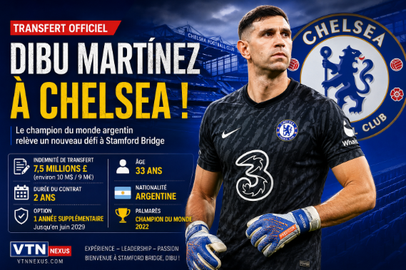 🚨 TRANSFERT : DIBU MARTÍNEZ REJOINT CHELSEA POUR 7,5 MILLIONS DE LIVRES Screenshot 2026 08 28